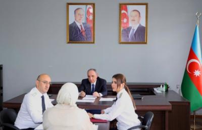 Baş prokuror Samuxda vətəndaşları qəbul edib
