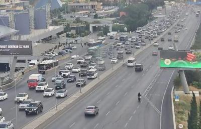 Bakıda sıxlıq müşahidə olunan yollar -  SİYAHI