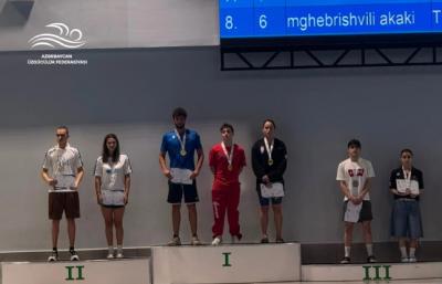 Azərbaycan üzgüçüləri Kutaisi turnirini 33 medalla başa vurublar