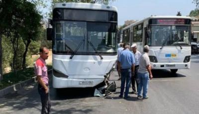 Bakıda iki avtobus toqquşub, 22 nəfər xəsarət alıb