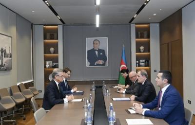 Ceyhun Bayramov Almaniyanın Azərbaycandakı yeni səfirini qəbul edib