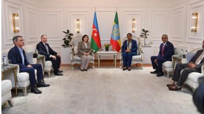 Sahibə Qafarova Efiopiyaya səfərə gedib